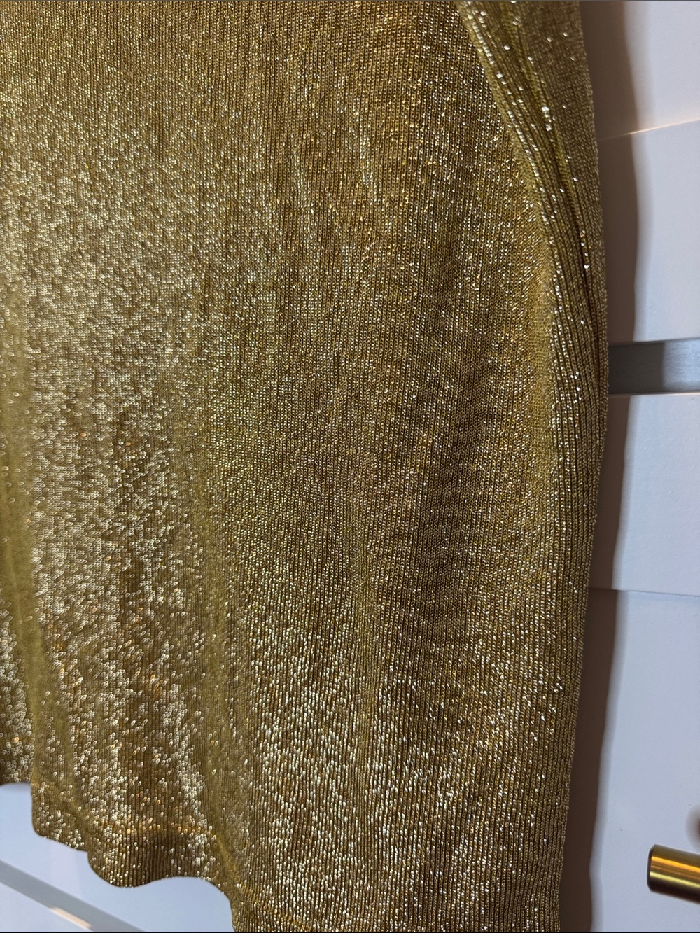 Vintage Studio C Gold Glitter Tank Top - Sleeveless Women's Top - Picture 2 of 7